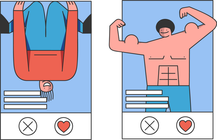 Dating App  Illustration