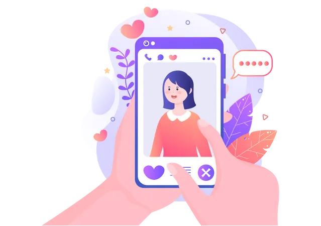 Dating app  Illustration