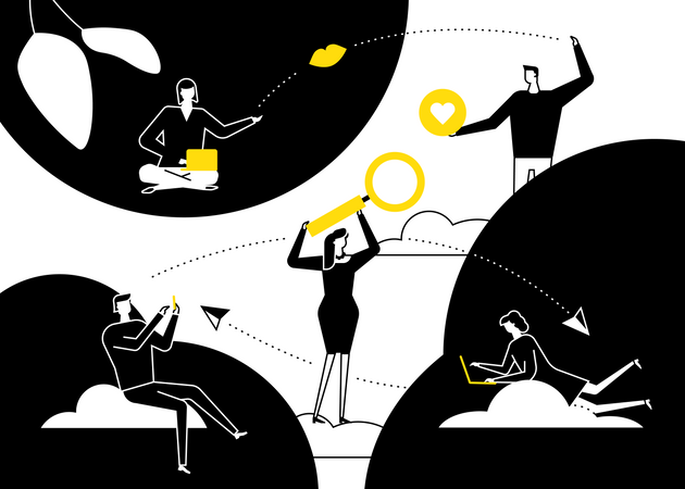 Dating app  イラスト