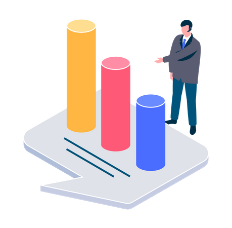 Datos de análisis de marketing  Ilustración