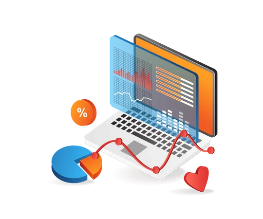 Datos de análisis de negocios  Ilustración