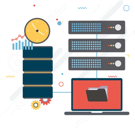 Datos del servidor compartido  Ilustración
