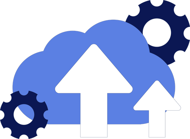 Datos de la nube cargados  Ilustración