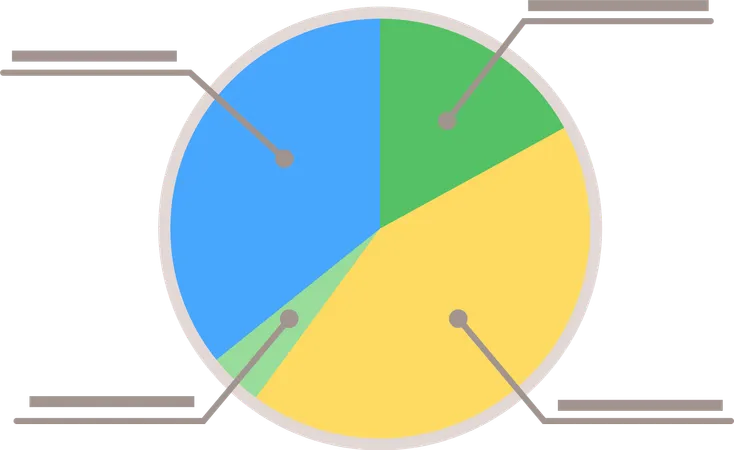 Datos estadísticos en diagrama con capturas  Ilustración