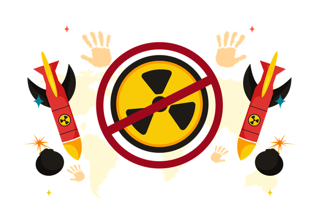 Day for the Elimination of Nuclear Weapon  Illustration