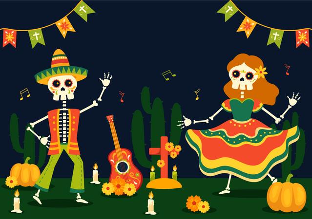 Day Of The Dead  Illustration