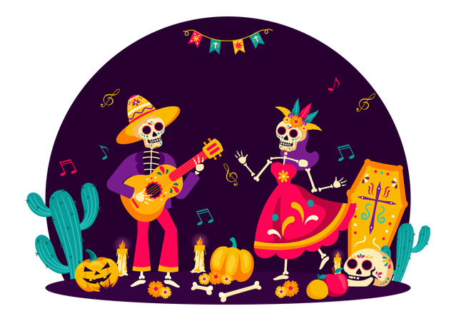 Day Of The Dead  Illustration