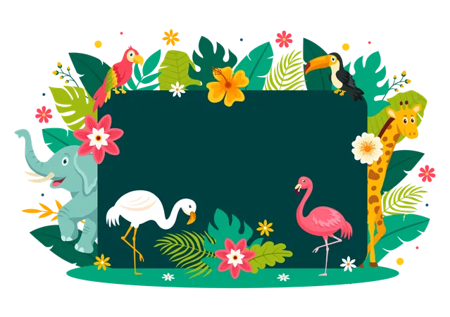 International Day Of The Tropics Vector Illustration On 29 June With Animal Grass And Flower Plants To Preserve Tropic In Nature Flat Background Illustration