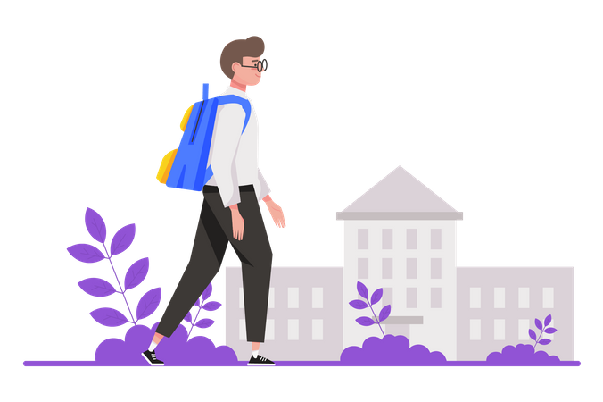 De volta à escola  Ilustração