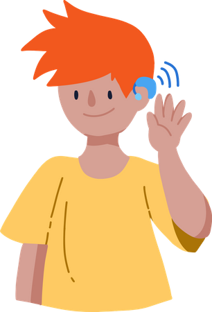 Deaf Boy  Illustration