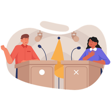 Debate Club  Illustration