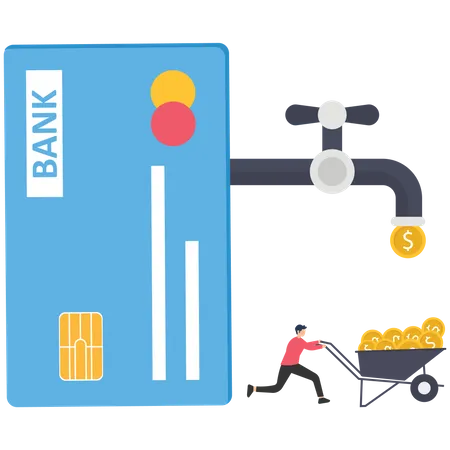 Debit card payment account fraud  Illustration