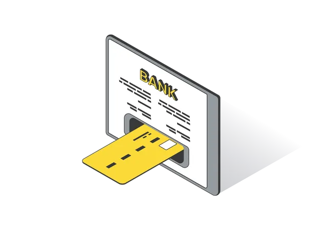 Debit Card Payment  Illustration