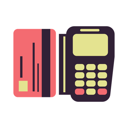 Debit card payment  일러스트레이션