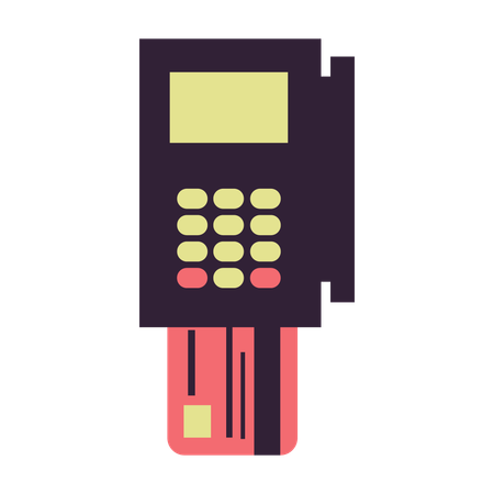 Debit card payment  일러스트레이션