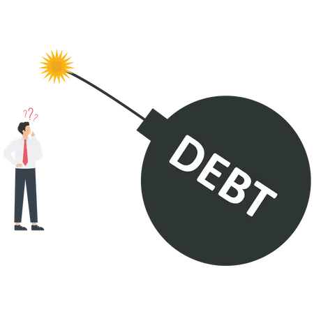 Debt ceiling crisis  Illustration