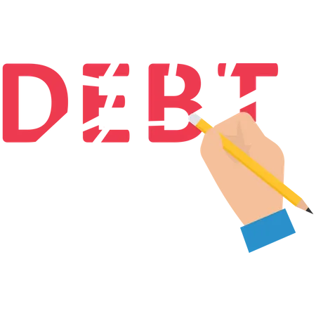 Debt Eraser  Illustration