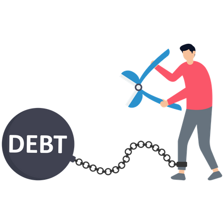 Debt free  Illustration