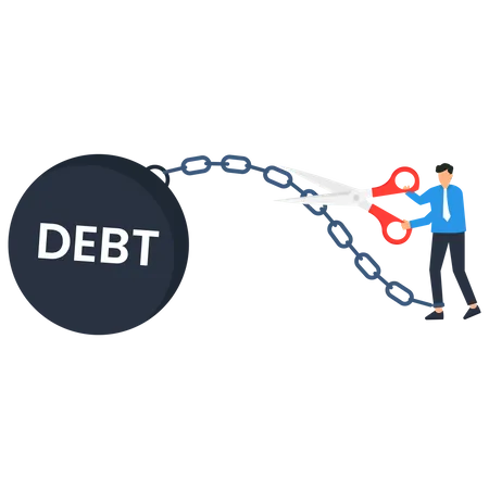 Debt free  Illustration