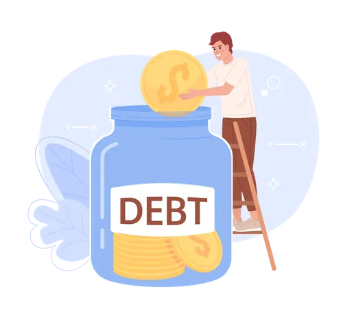 Debt-free investing  Illustration