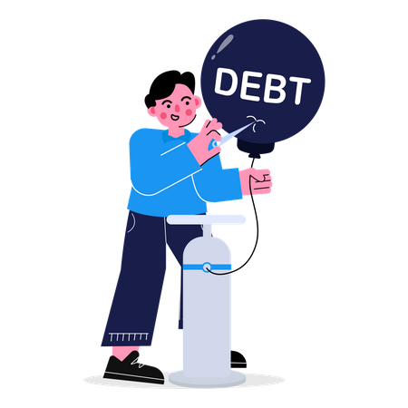 Debt Reduction  Illustration