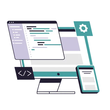 Debugging software  Illustration