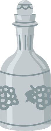 Decanter for liquor  Illustration