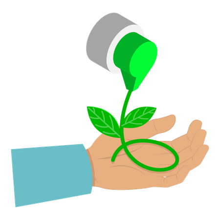 脱炭素化と持続可能性 CO2排出影響削減  イラスト