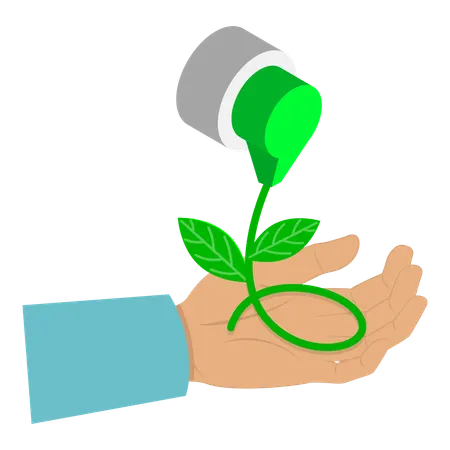 脱炭素化と持続可能性 CO2排出影響削減  イラスト