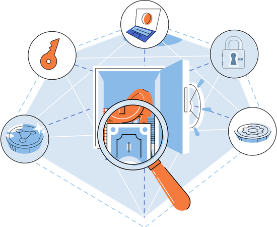 Decentralised finance  Illustration