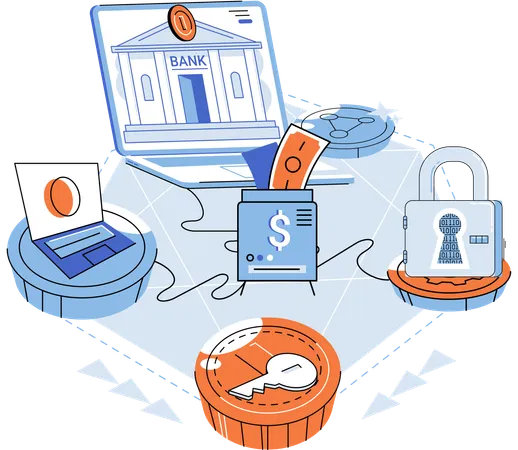 Decentralised finance  Illustration