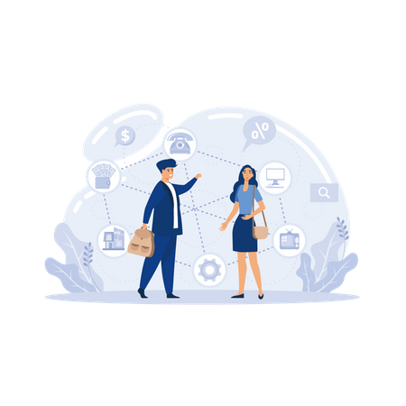Decentralized finance  Illustration