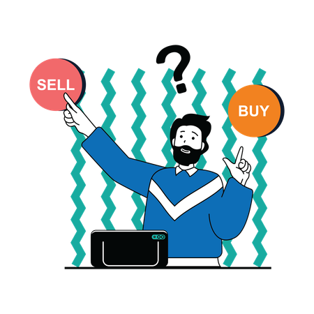 Decision making in stock market  Illustration