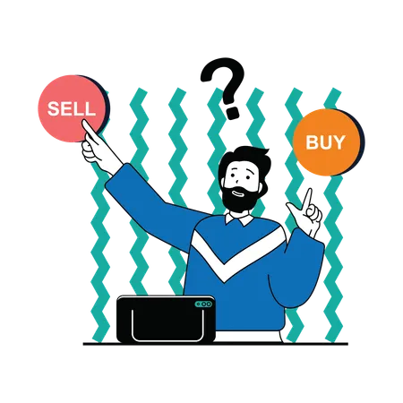 Decision making in stock market  Illustration