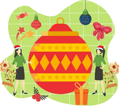 Decoração de Natal  Ilustração