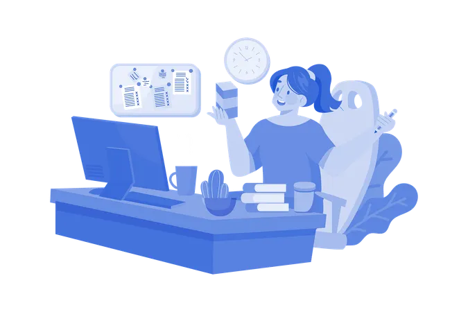 Decorate Your Workspace  Illustration