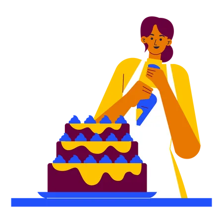 Décoration de gâteau  Illustration