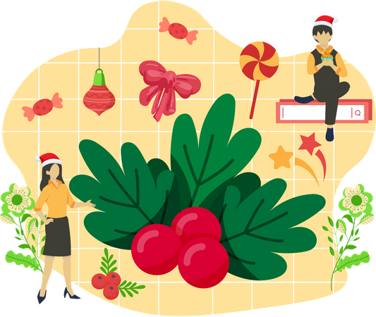 Décoration de Noël  Illustration