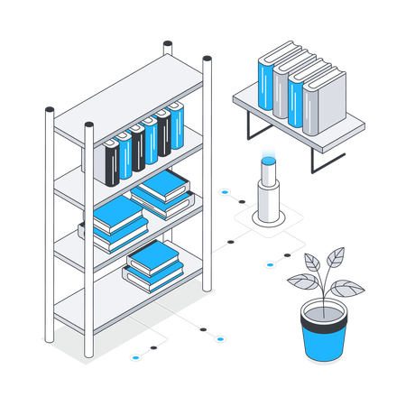 Scaffale decorativo  Illustration