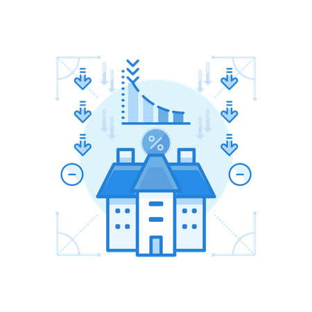 Decreasing Value Of Property  Illustration