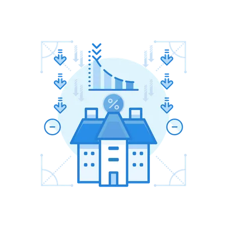 Decreasing Value Of Property  Illustration