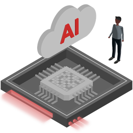 Chip für Deep Learning  Illustration