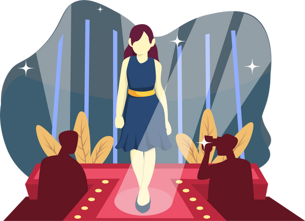 Défilé de mode  Illustration