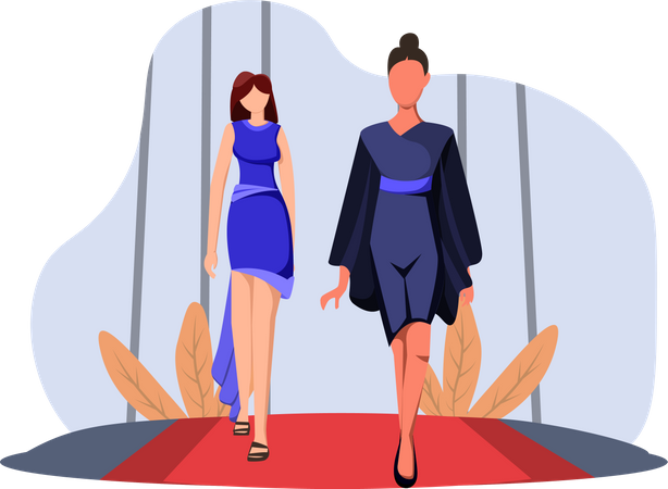 Défilé de mode  Illustration
