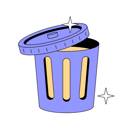 Delete Bin  Illustration