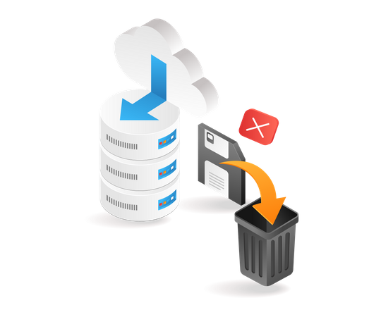 Delete data from database  Illustration