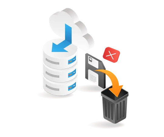 Delete data from database  Illustration