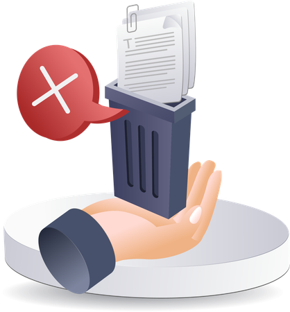 Deleting Spam Email Data  Illustration