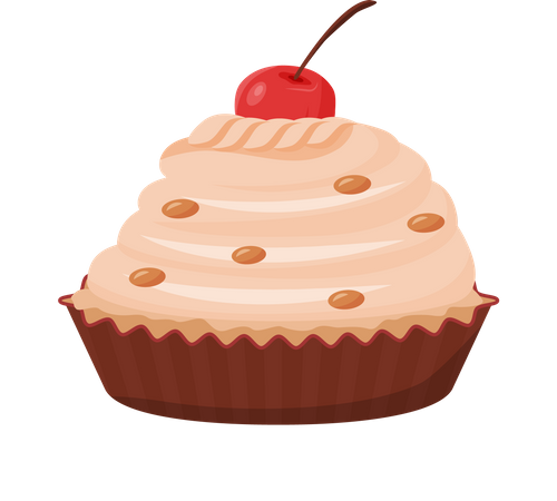 Delicioso pastelito  Ilustración