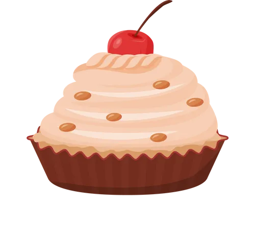 Delicioso pastelito  Ilustración